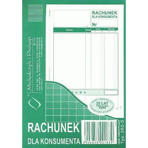 Druk MiP Rachunek dla Konsumenta A6/80